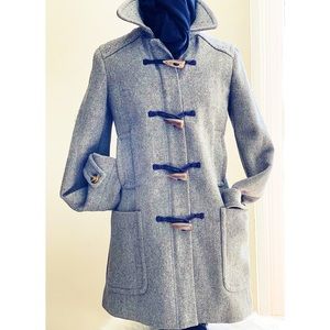 Banana Republic zip down Gray Wool Jacket Mid Coat